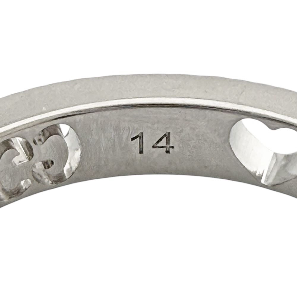 Gucci Icon Heart Ring 18k White Gold Diamond