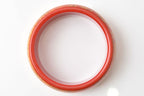 Louis Vuitton Bangle Bracelet Tropical Cocktail Flower GM M Red Orange Gold — view 5