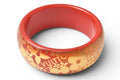 Louis Vuitton Bangle Bracelet Tropical Cocktail Flower GM M Red Orange Gold