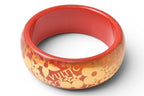 Louis Vuitton Bangle Bracelet Tropical Cocktail Flower GM M Red Orange Gold