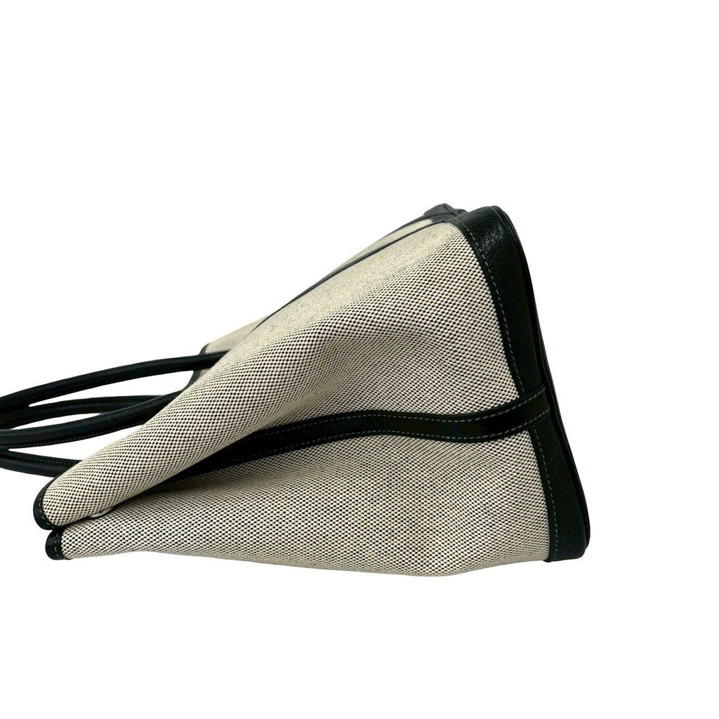 Hermes Garden Party PM Toile Ash Canvas Tote Ivory — view 5
