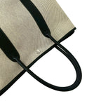 Hermes Garden Party PM Toile Ash Canvas Tote Ivory — view 4