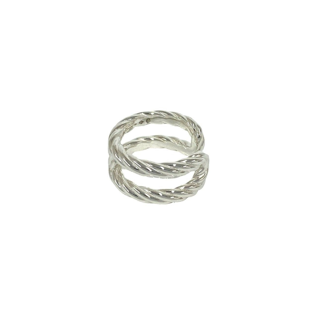 Hermes Chaine D'ancre Area Ring 925 Sterling Silver — view 4