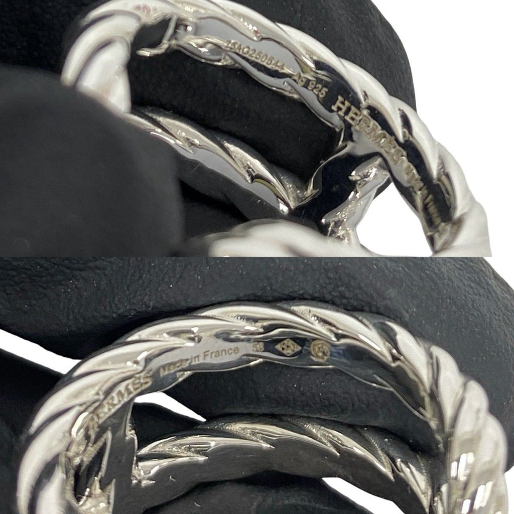 Hermes Chaine D'ancre Area Ring 925 Sterling Silver — view 3