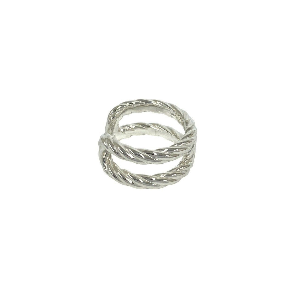Hermes Chaine D'ancre Area Ring 925 Sterling Silver — view 5