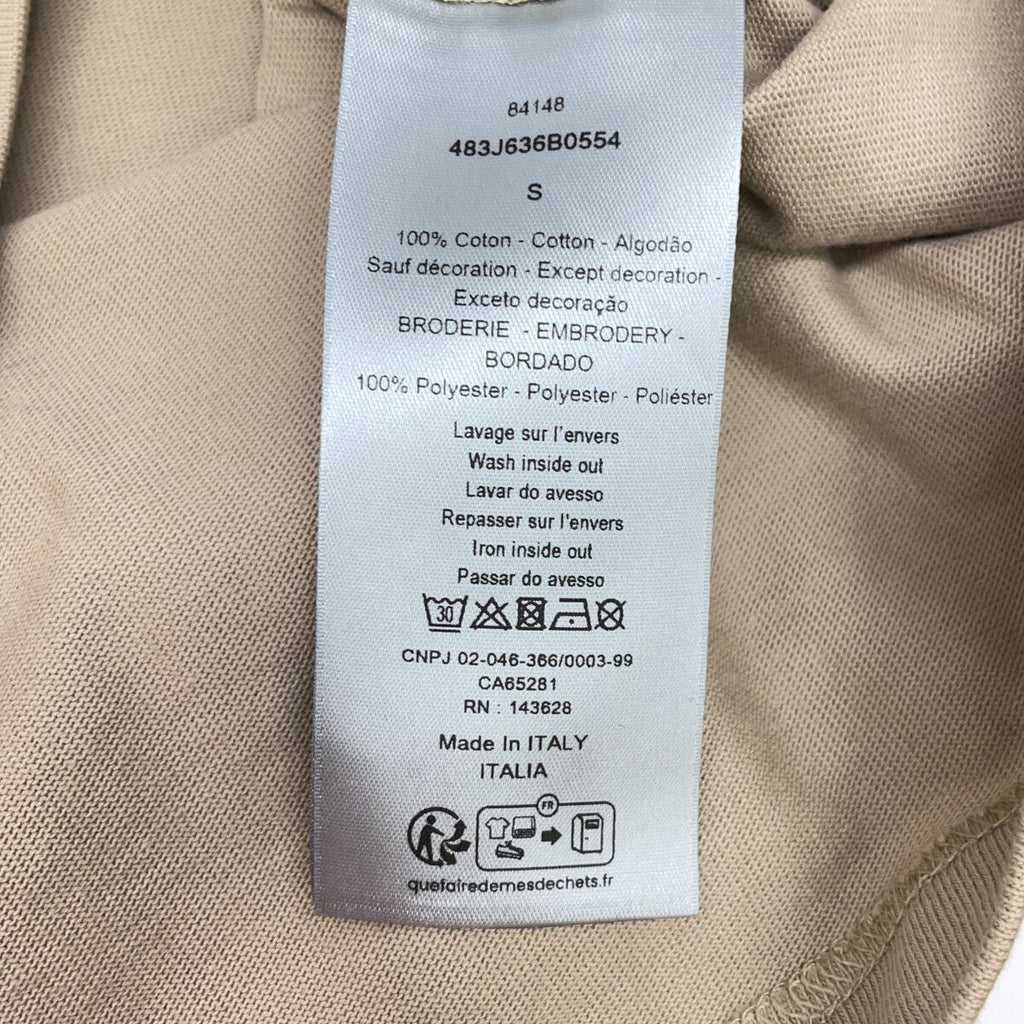 Dior Beige Cotton Print T-Shirt — view 4