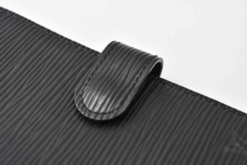 Louis Vuitton Notebook Cover Agenda PM Epi Black