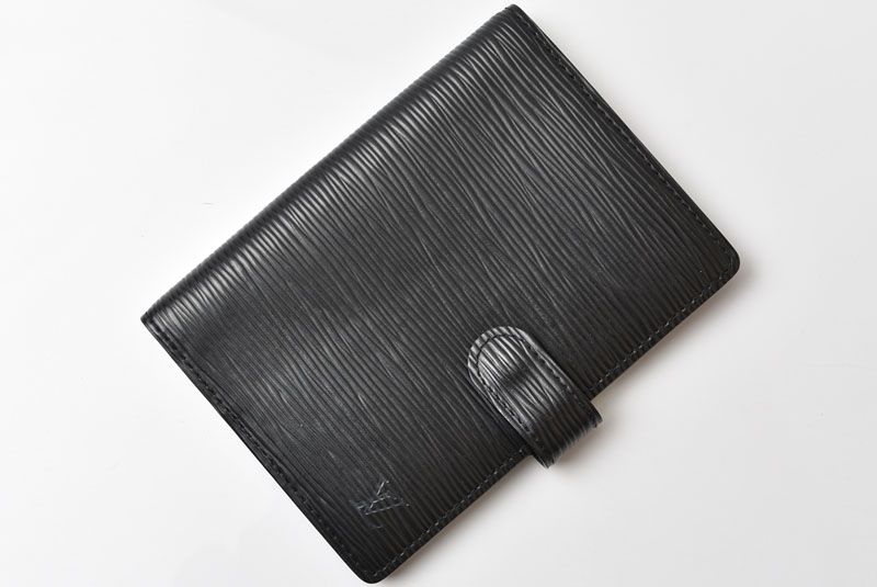 Louis Vuitton Notebook Cover Agenda PM Epi Black
