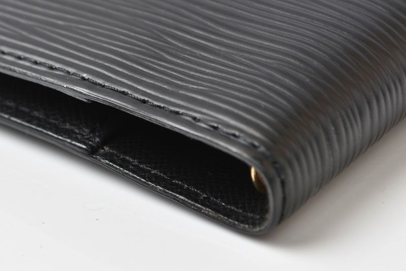 Louis Vuitton Notebook Cover Agenda PM Epi Black