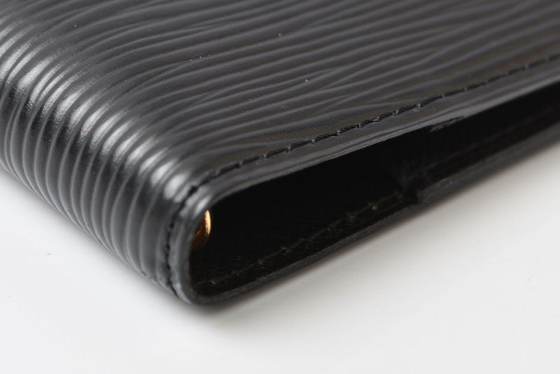 Louis Vuitton Notebook Cover Agenda PM Epi Black