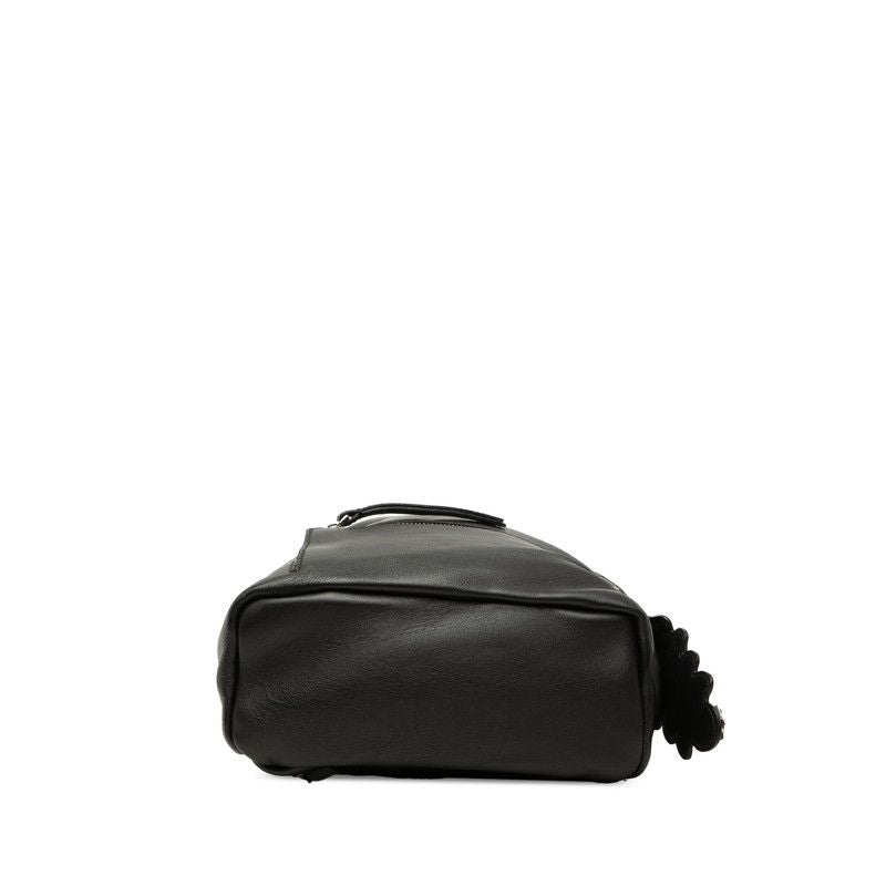 Fendi by the Way Flower Bijou Backpack Black Leather