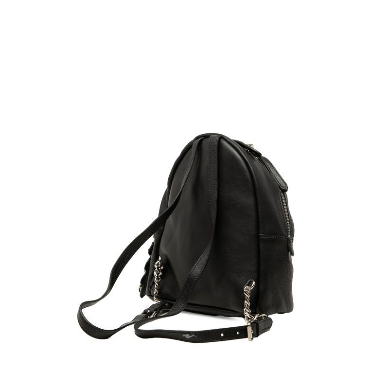 Fendi by the Way Flower Bijou Backpack Black Leather