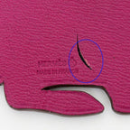 Hermes Petit Charm Rabbit Togo Chevremisor Purple Black Keychain — view 4