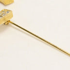 Chanel Rhinestone CC Logo Brooch Metal — view 3