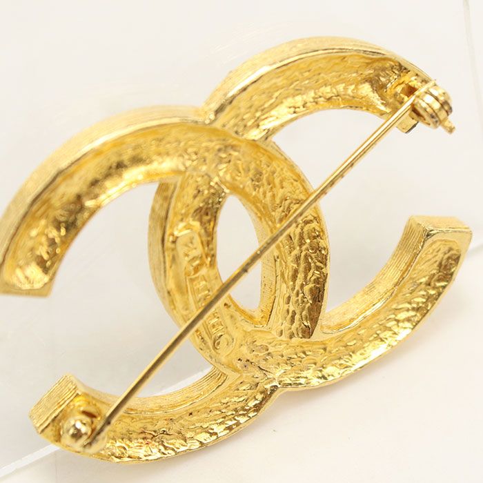 Chanel Rhinestone CC Logo Brooch Metal — view 5