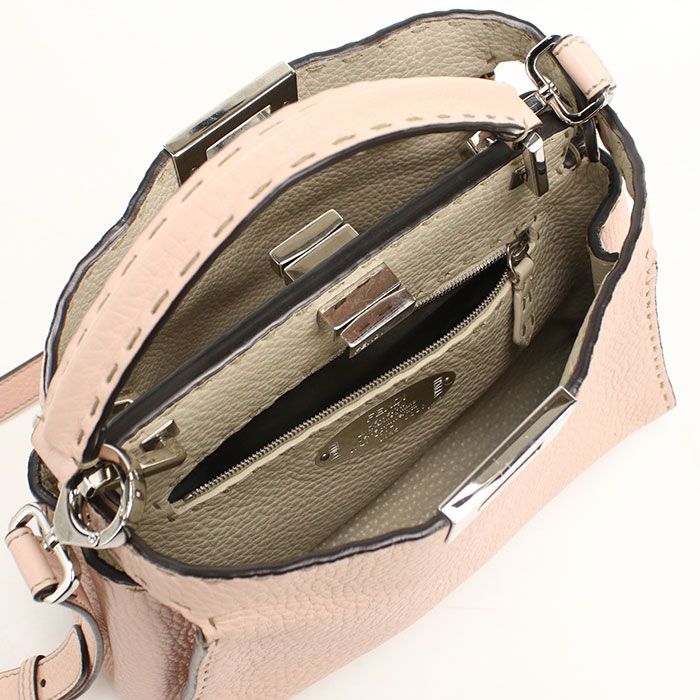 Fendi 2-Way Peekaboo Handbag Calfskin
