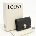 Loewe Vertical Wallet Small Pebble Trifold Shiny Napa Cafe