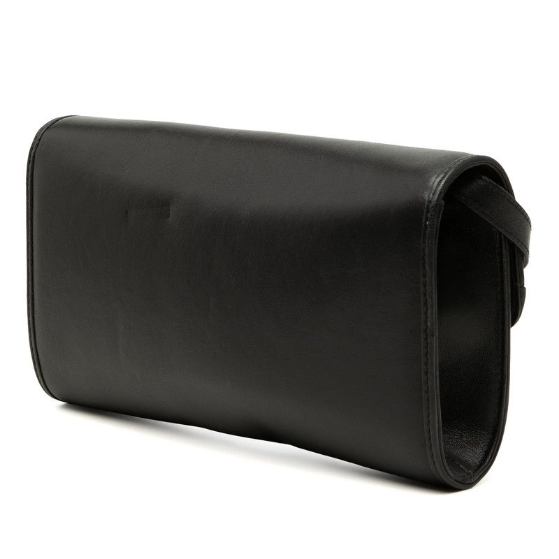 Gucci Interlocking Crossbody Shoulder Bag Black Leather