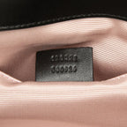 Gucci Interlocking Crossbody Shoulder Bag Black Leather