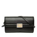 Gucci Interlocking Crossbody Shoulder Bag Black Leather