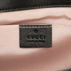Gucci Interlocking Crossbody Shoulder Bag Black Leather