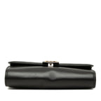 Gucci Interlocking Crossbody Shoulder Bag Black Leather