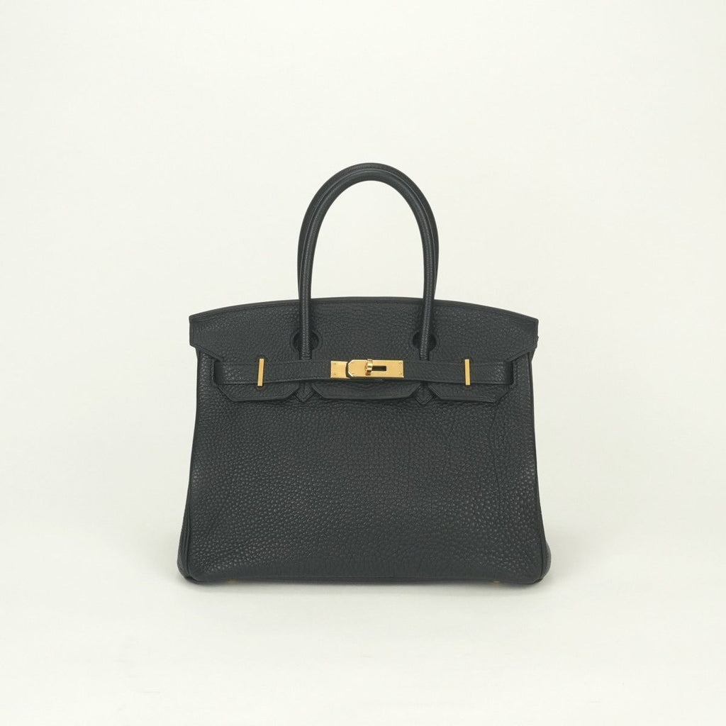 Hermes Birkin 30 Tote Togo Noir Black Gold