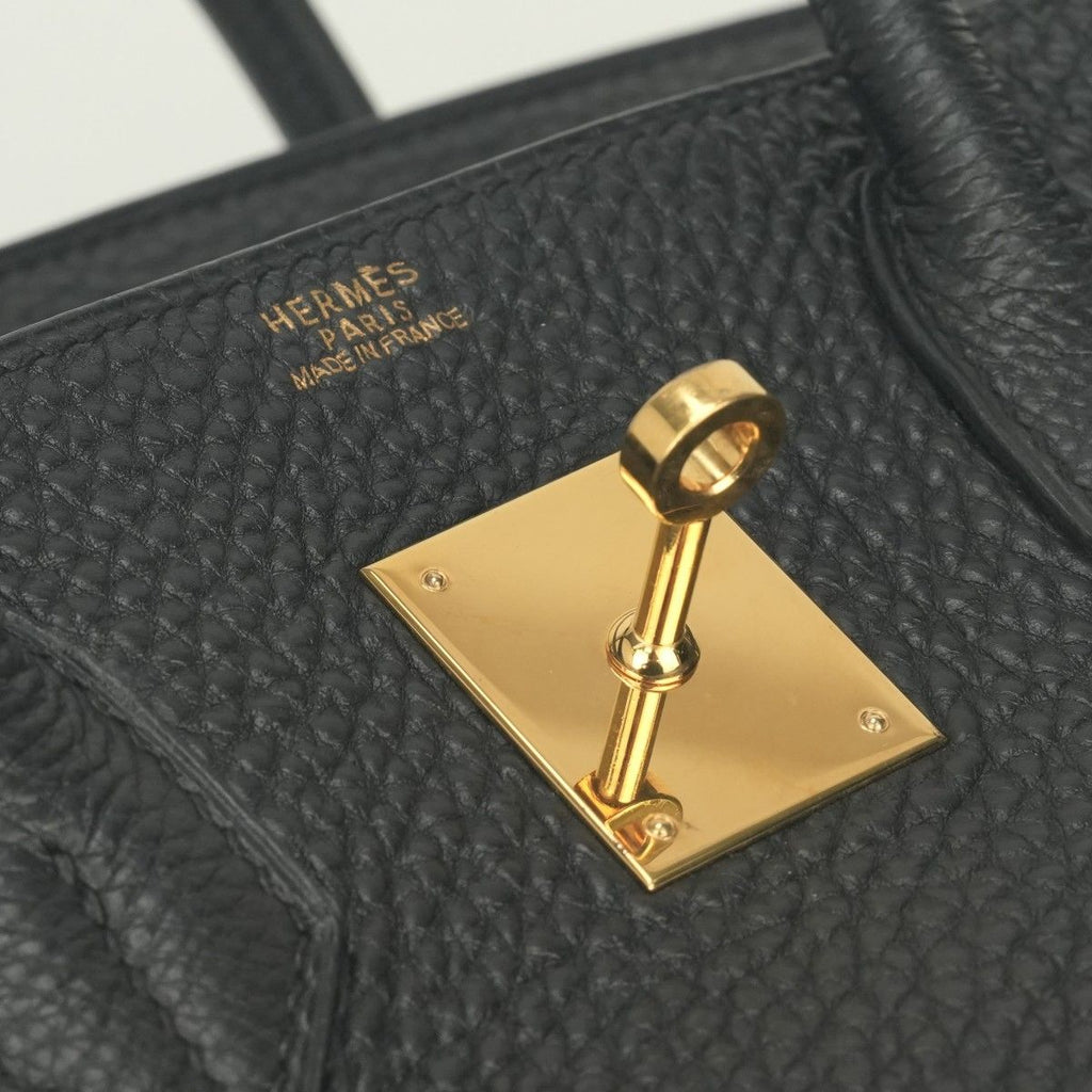 Hermes Birkin 30 Tote Togo Noir Black Gold — view 8