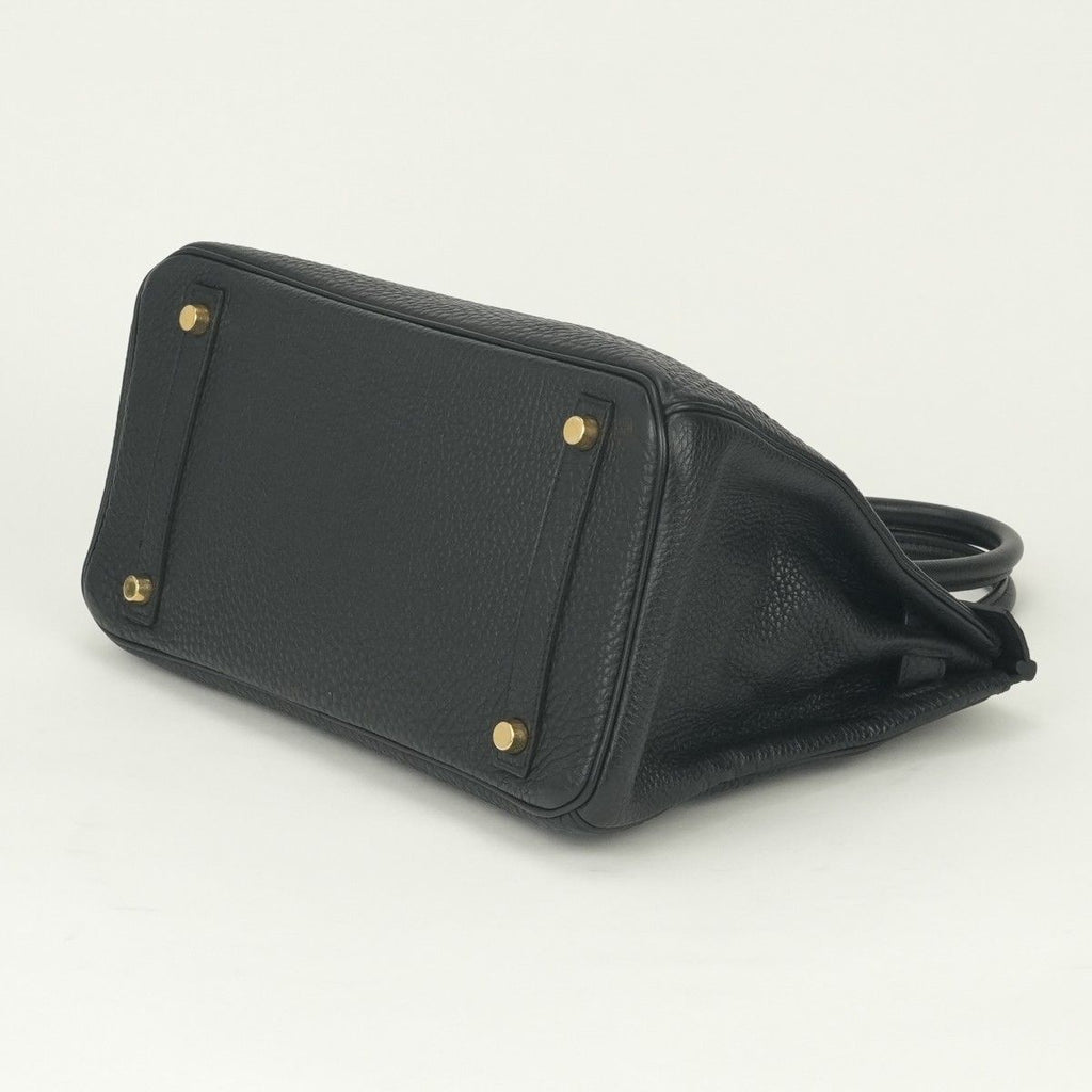 Hermes Birkin 30 Tote Togo Noir Black Gold — view 5
