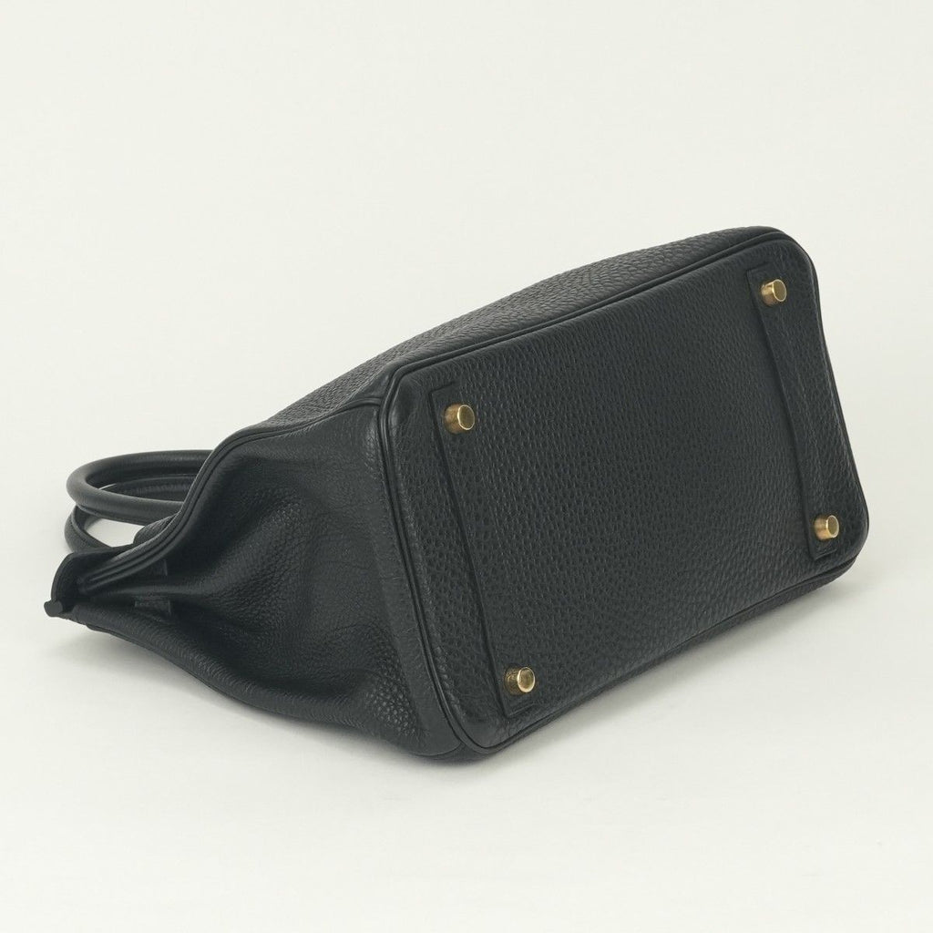 Hermes Birkin 30 Tote Togo Noir Black Gold — view 6