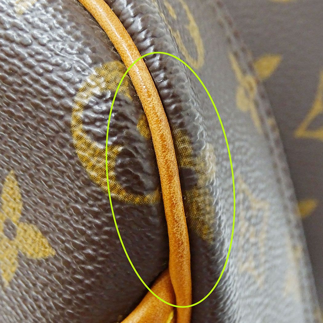Louis Vuitton Bag Handbag Monogram Canvas Deauville Brown Handle Large Outing — view 9