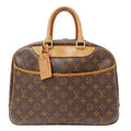 Louis Vuitton Bag Handbag Monogram Canvas Deauville Brown Handle Large Outing