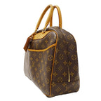 Louis Vuitton Bag Handbag Monogram Canvas Deauville Brown Handle Large Outing — view 4