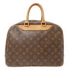 Louis Vuitton Bag Handbag Monogram Canvas Deauville Brown Handle Large Outing — view 2