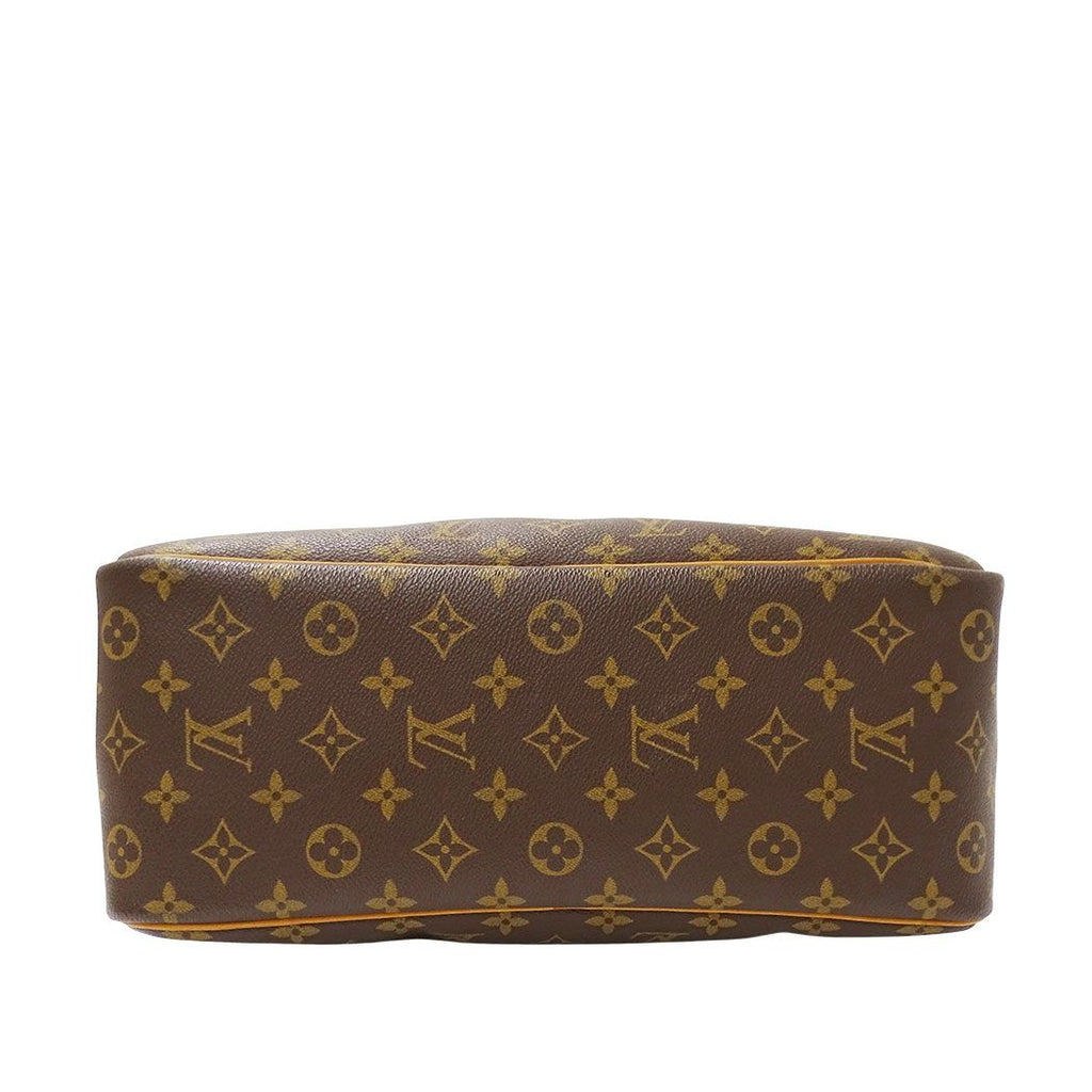 Louis Vuitton Bag Handbag Monogram Canvas Deauville Brown Handle Large Outing — view 3