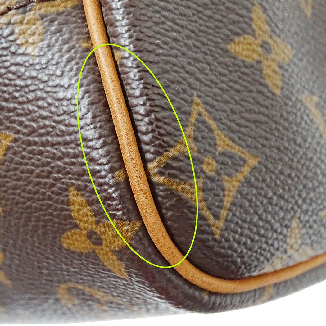 Louis Vuitton Bag Handbag Monogram Canvas Deauville Brown Handle Large Outing — view 8
