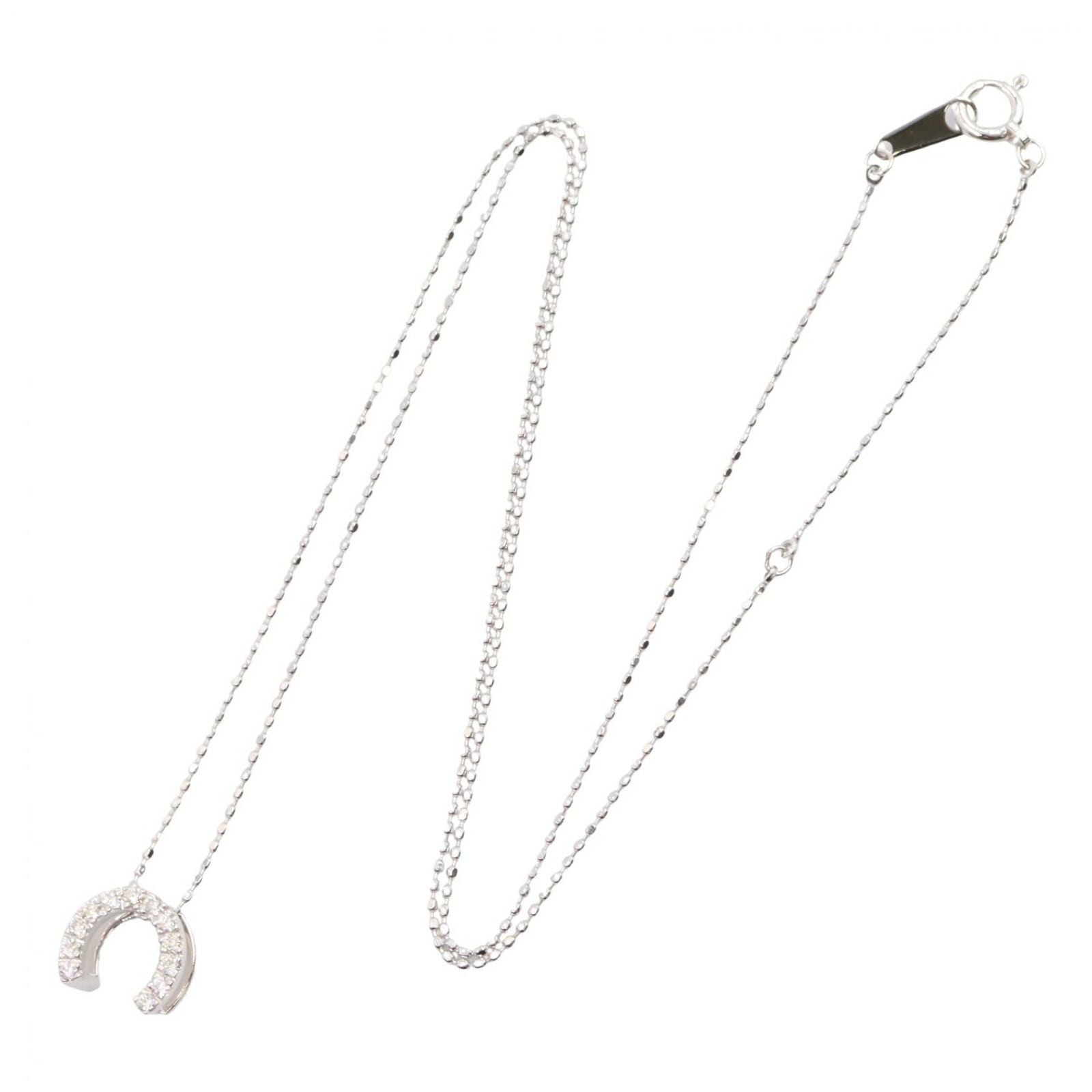 Celine Necklace Diamond 36 40 18k White Gold — view 2