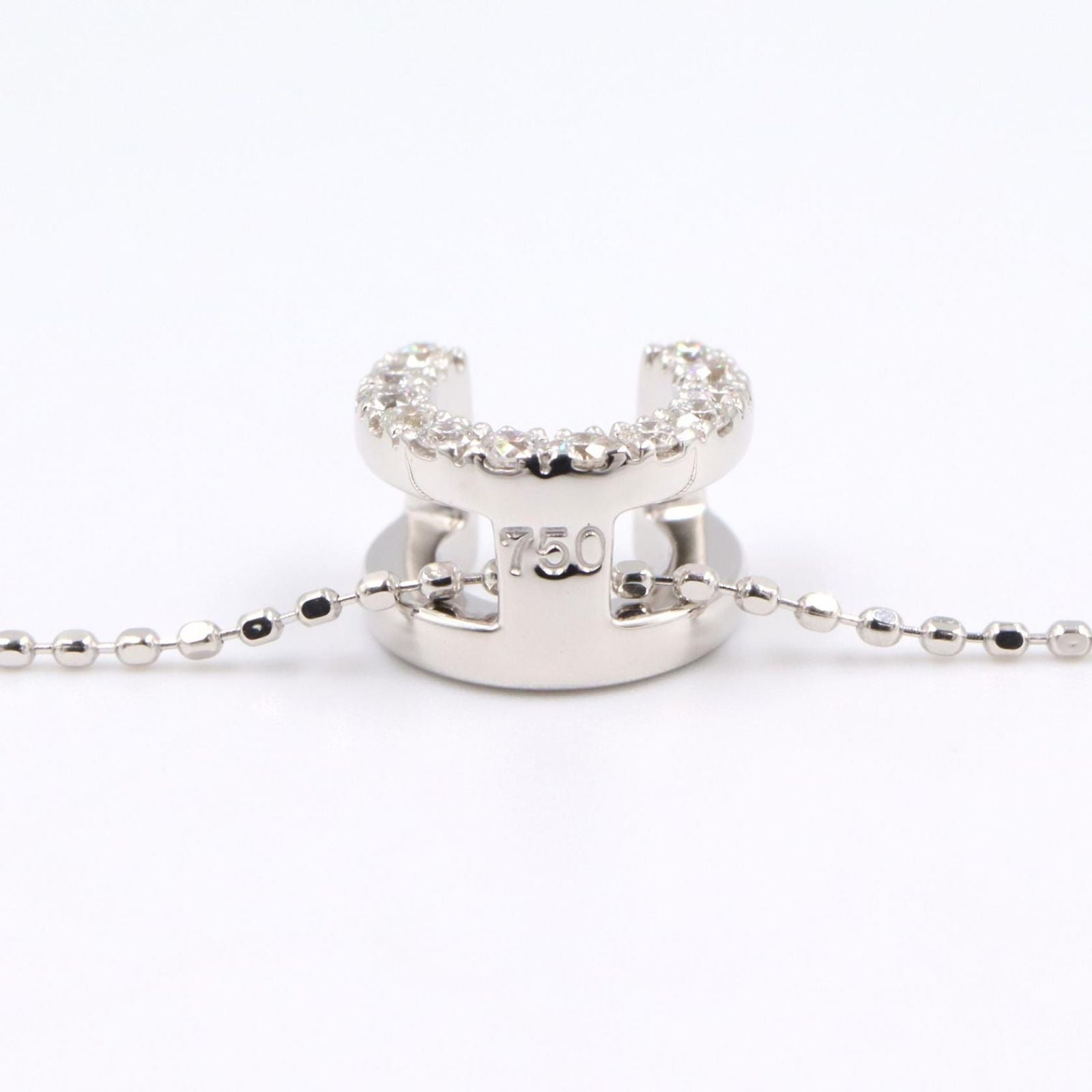 Celine Necklace Diamond 36 40 18k White Gold — view 4