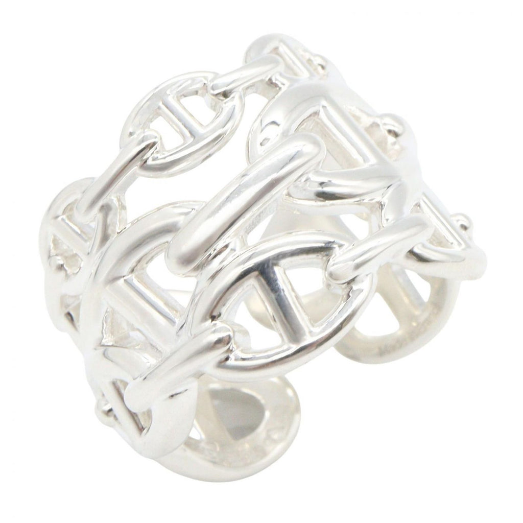 Hermes Ring Chaine D'ancre Ancionnay GM 925 Sterling Silver Ancionnais