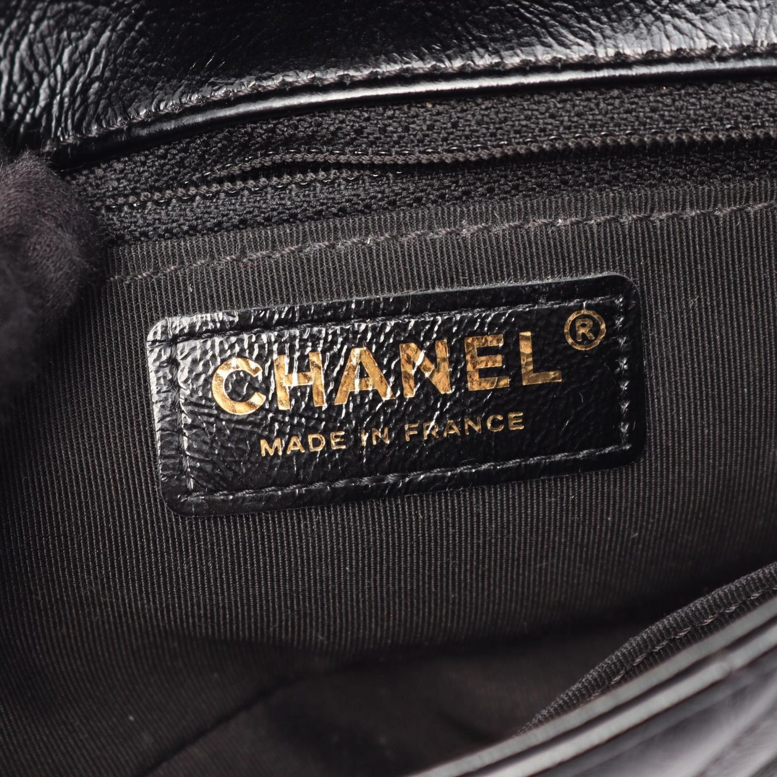 Chanel Shoulder Bag Quilted Black Leather Small Flap Chain — view 4