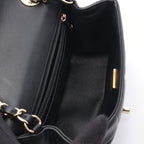 Chanel Shoulder Bag Mini Flap Black Lambskin — view 3