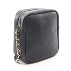 Chanel Shoulder Bag Quilted Small Black Lambskin Chain — view 2