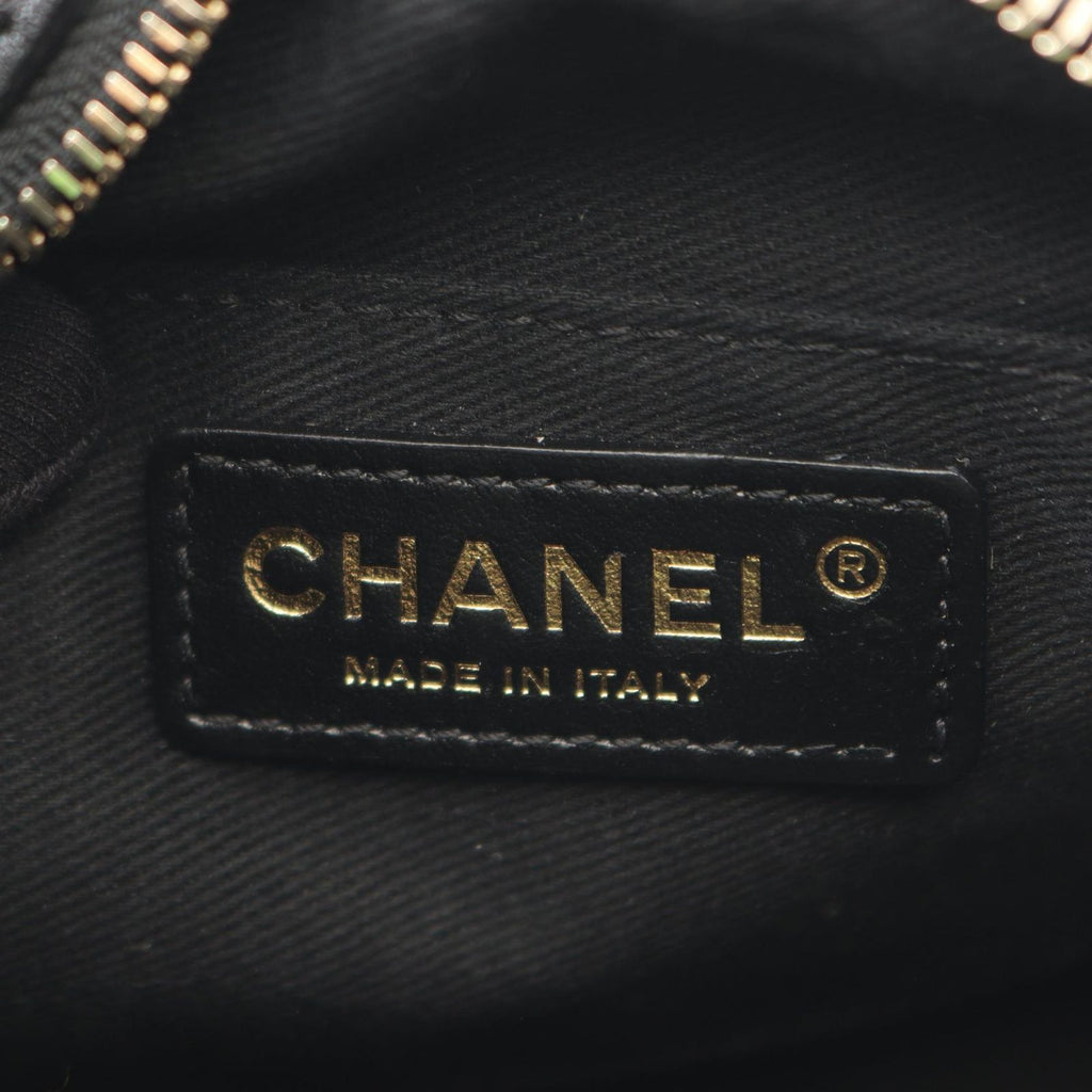Chanel Shoulder Bag Quilted Small Black Lambskin Chain — view 4