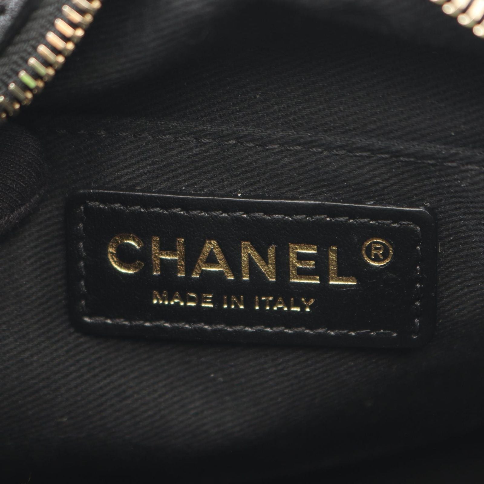 Chanel Shoulder Bag Quilted Small Black Lambskin Chain — view 4