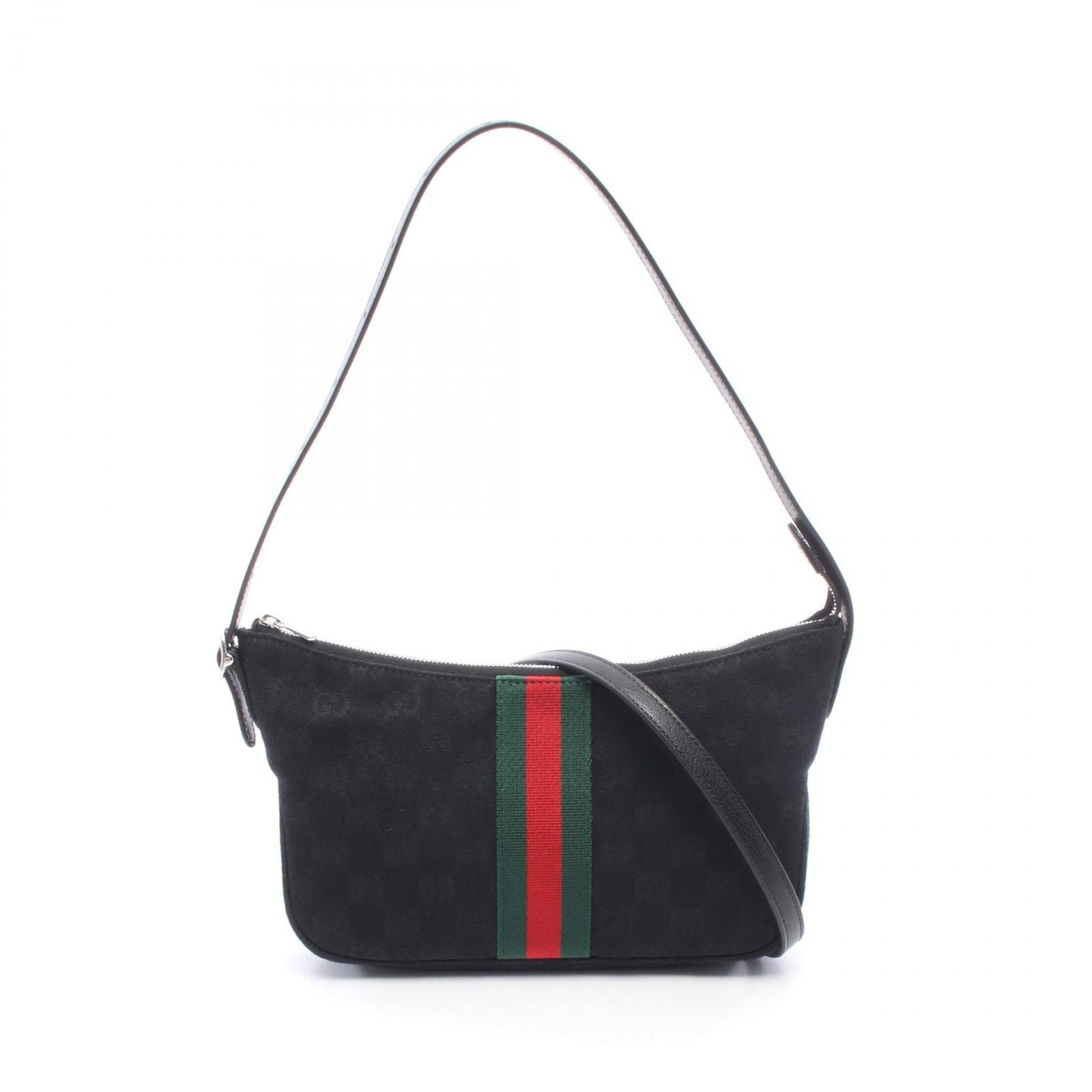 Gucci Shoulder Bag Lunetta Small Crossbody GG Canvas Leather