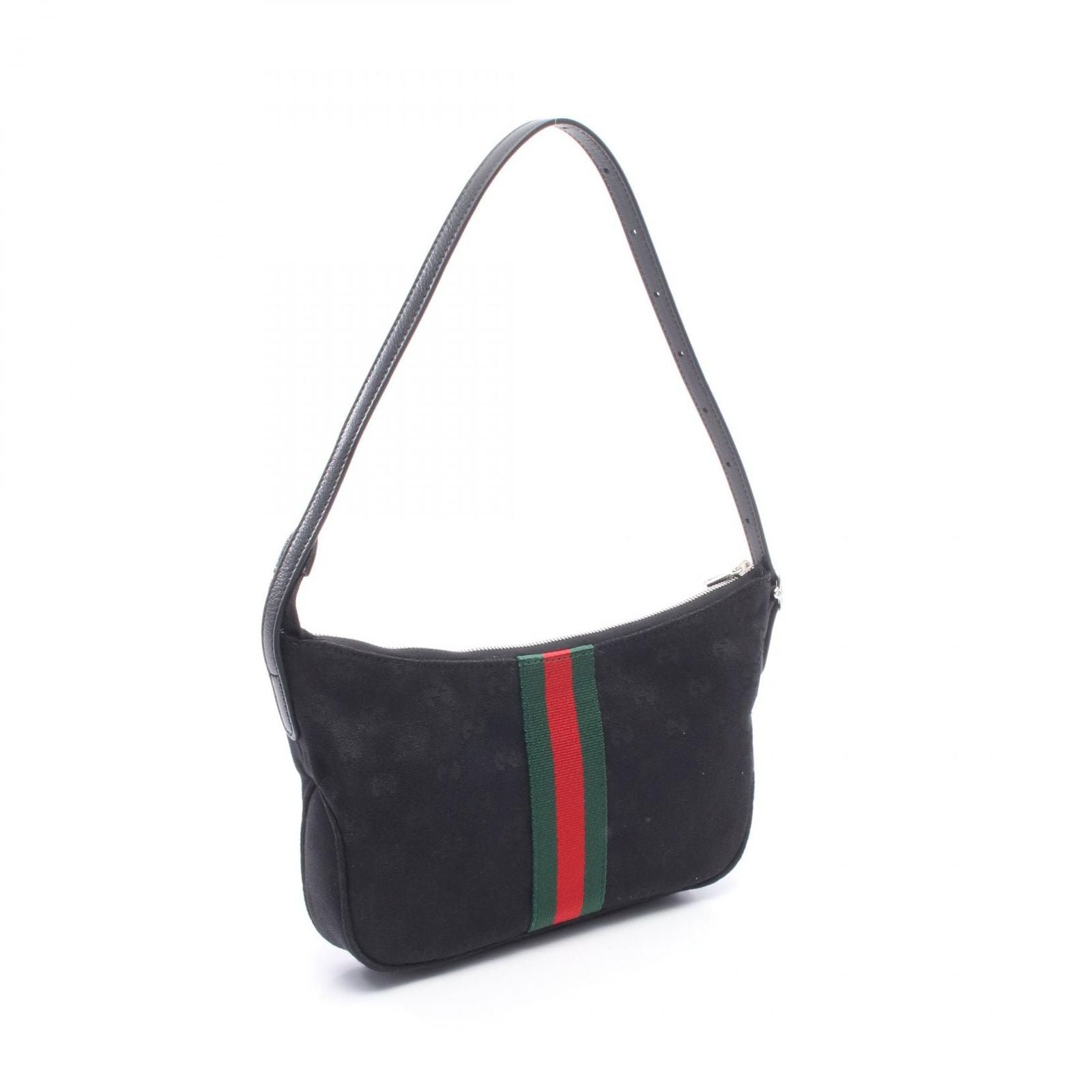 Gucci Shoulder Bag Lunetta Small Crossbody GG Canvas Leather — view 2