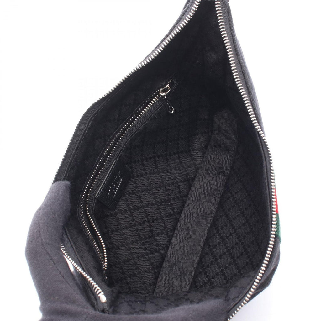Gucci Shoulder Bag Lunetta Small Crossbody GG Canvas Leather — view 3