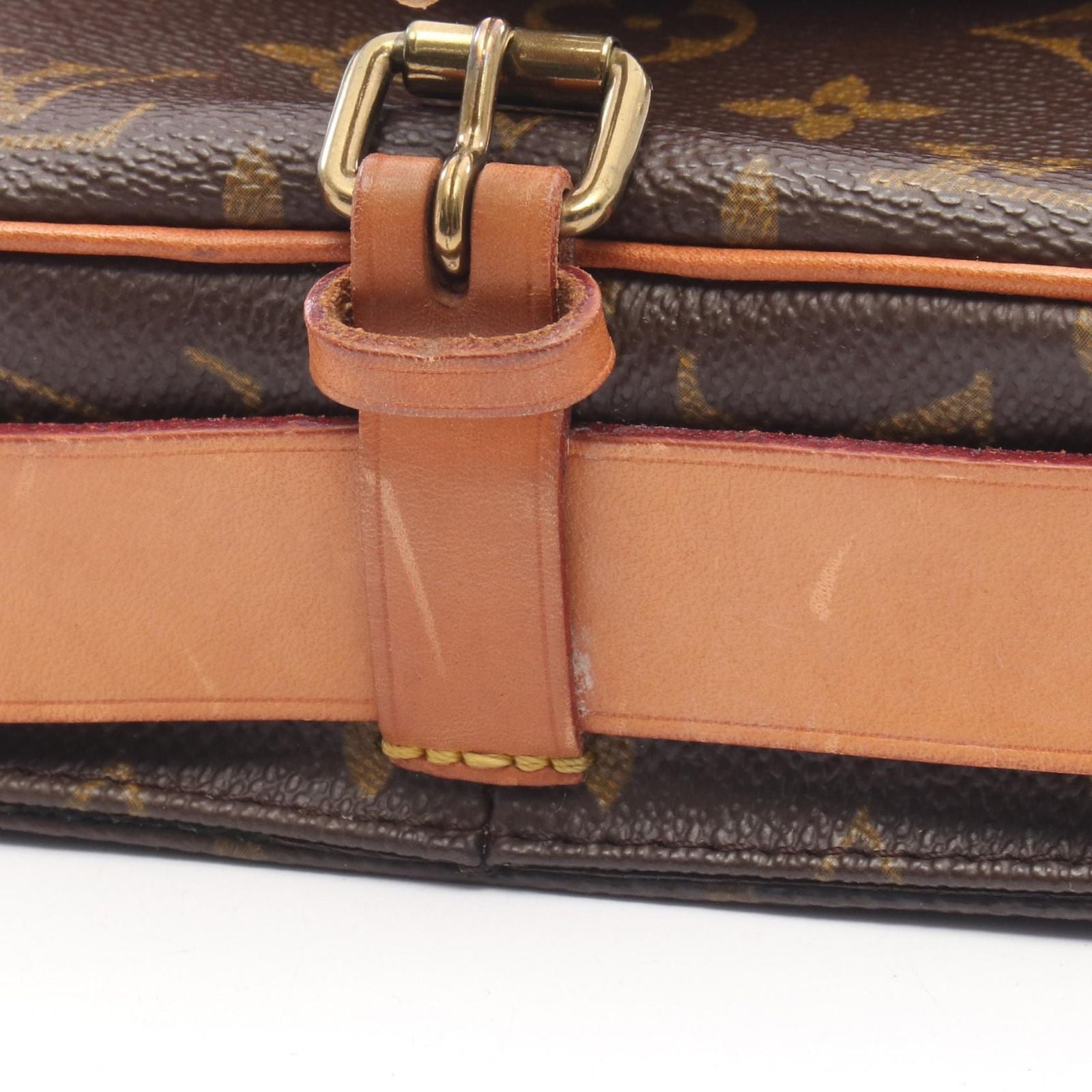 Louis Vuitton Shoulder Bag Cartouchiere PM Canvas Leather — view 7