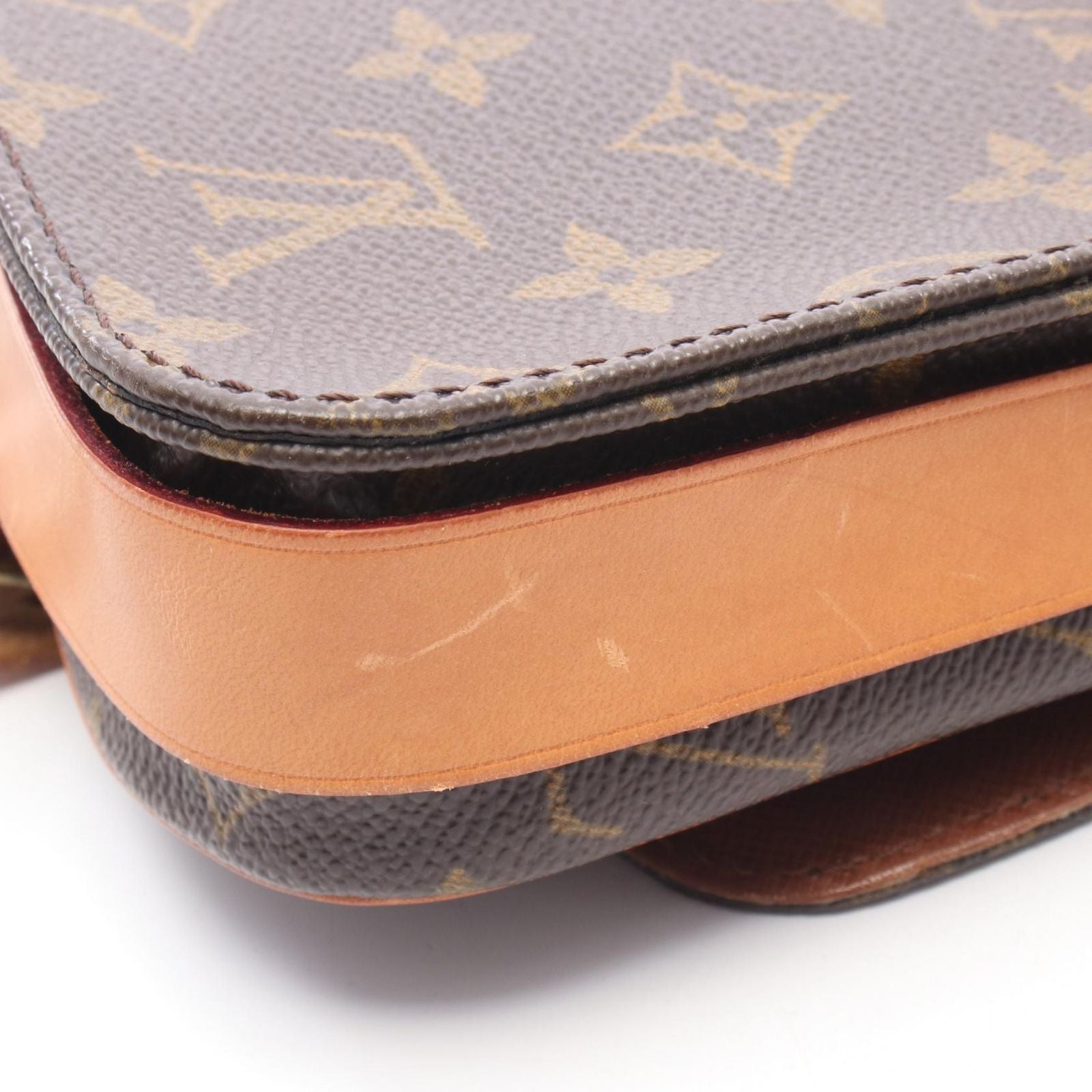 Louis Vuitton Shoulder Bag Cartouchiere PM Canvas Leather — view 8