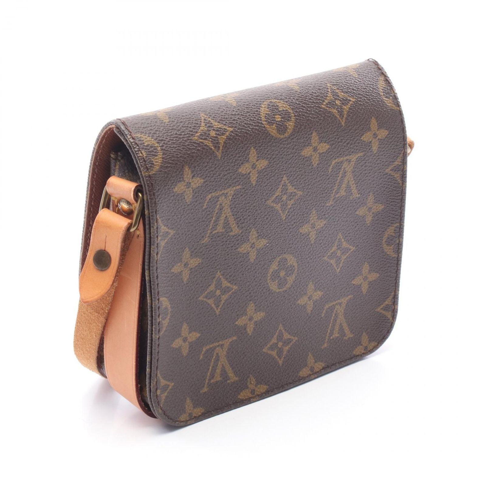 Louis Vuitton Shoulder Bag Cartouchiere PM Canvas Leather — view 2